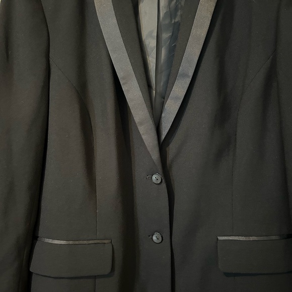 NWOT Norton McNaughton Black Tuxedo Style Blazer - Picture 5 of 9